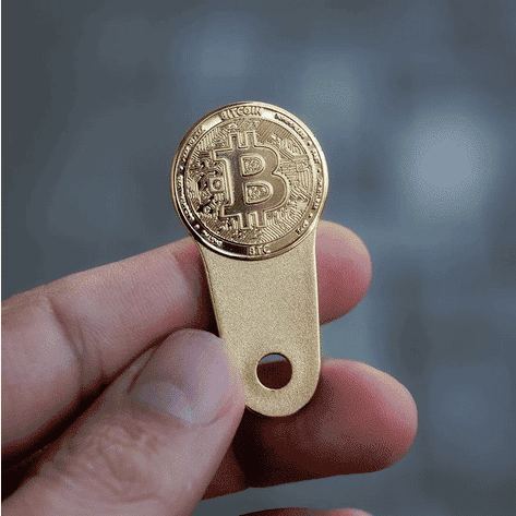 Bitcoin Einkaufswagenchip