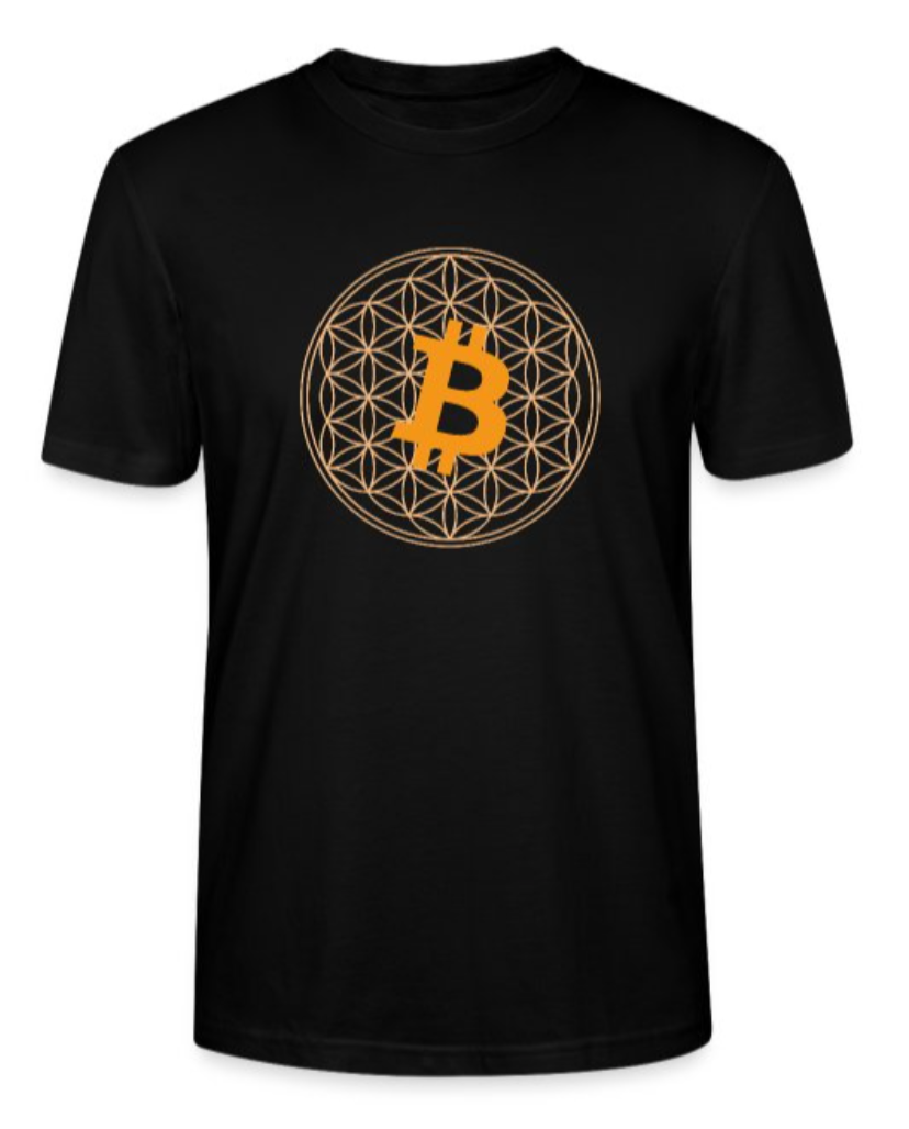 Bitcoin Blume des Lebens T-Shirt