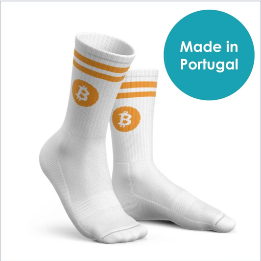 Bitcoin Socken – Made in Portugal | Hochwertige Statement-Socken für Bitcoiner